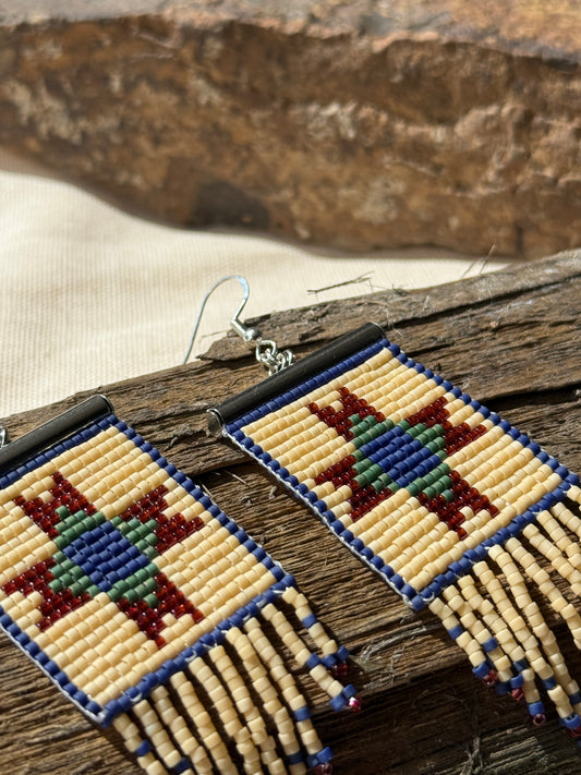 Quilted Ohio Star Earrings | Heirloom Patchwork Collection