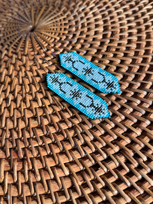 Loom Beaded Spur Earrings