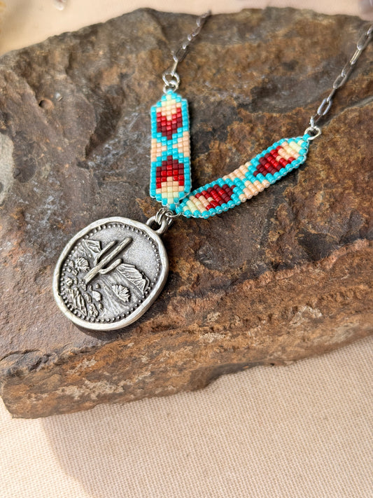 Long western statement necklaces