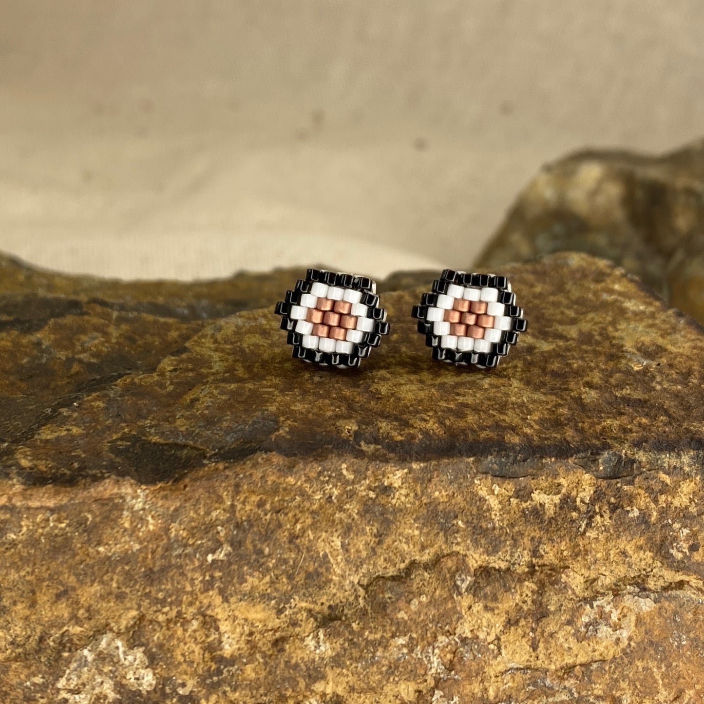 The Anne Studs - Rose Gold