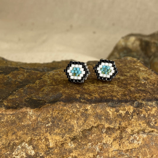 The Anne Studs - Picasso Teal