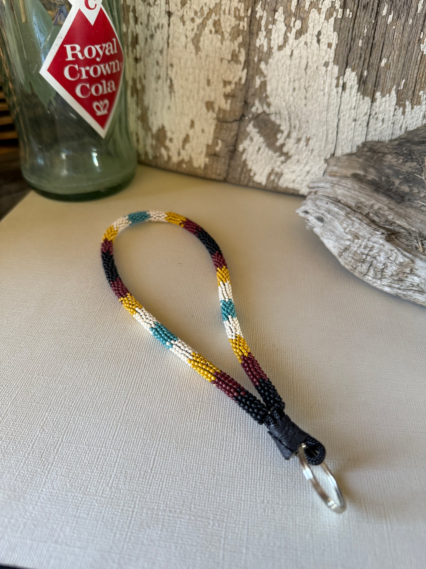 Neutral š¤š Beaded Keychain