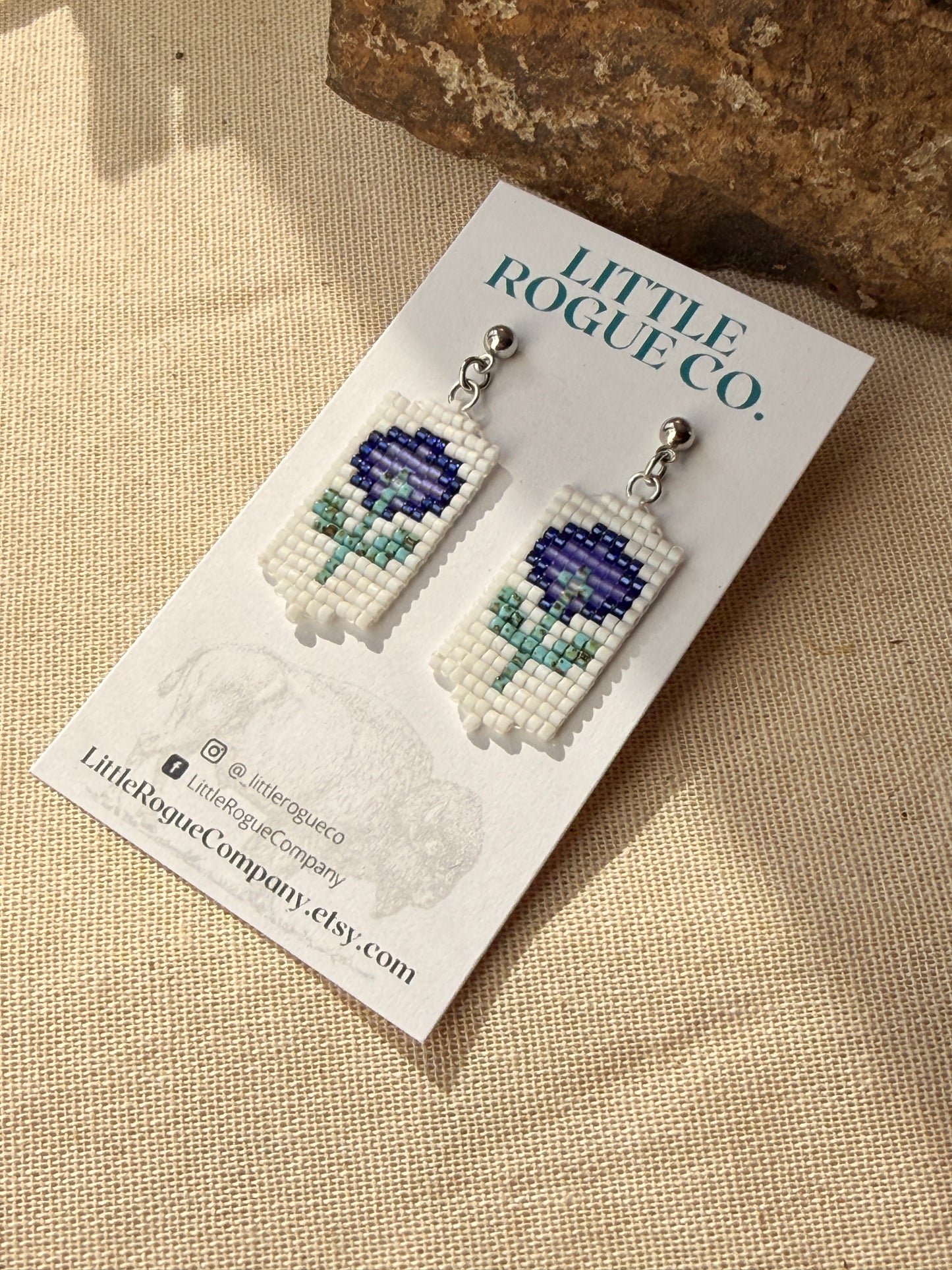 Milk Thistle Flower Earrings
