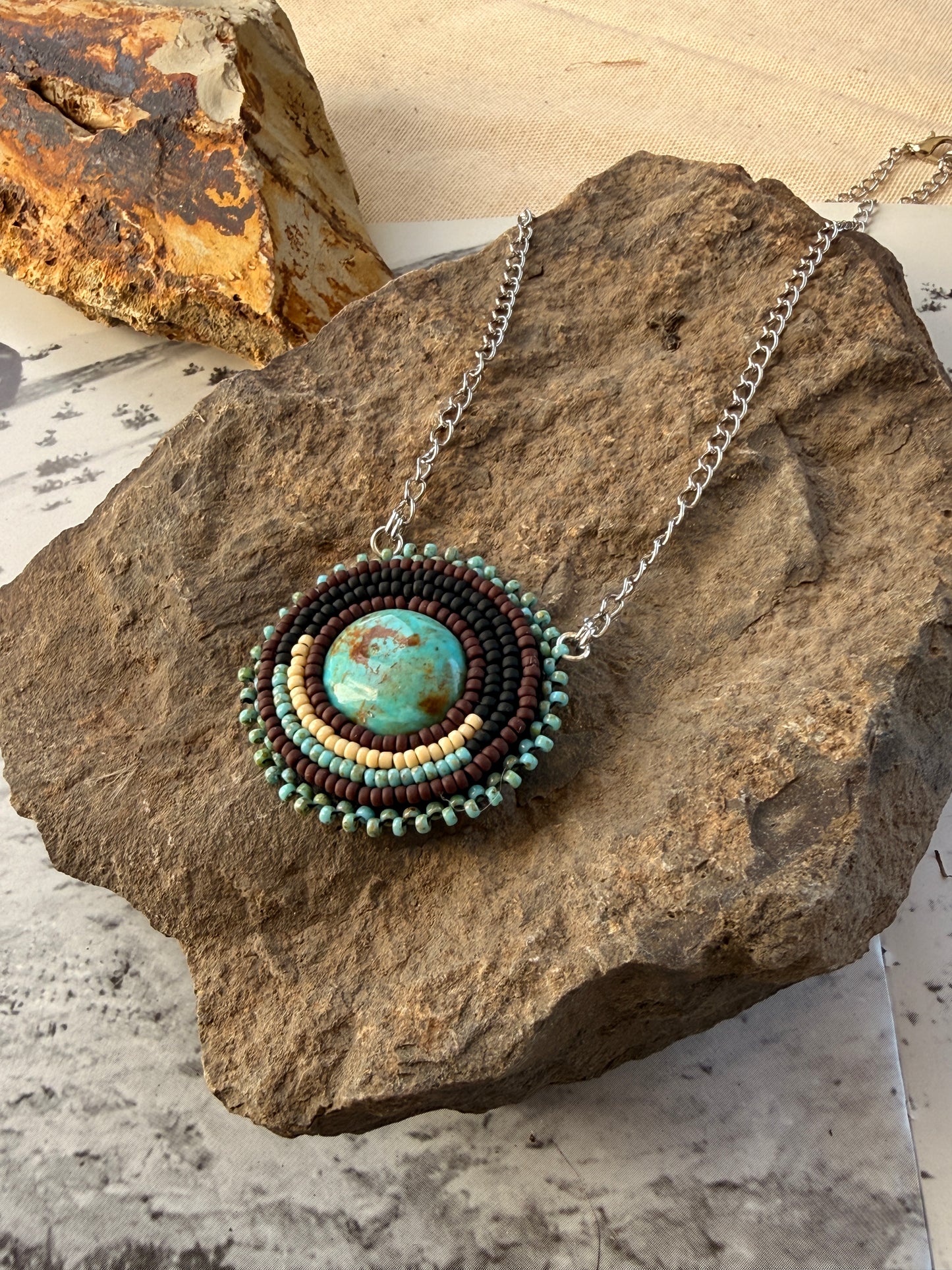 Kingman Turquoise Statement Necklace