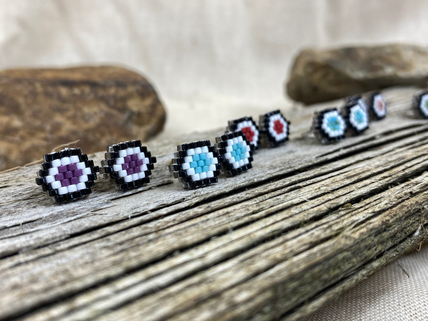 The Anne Studs - Matte Teal