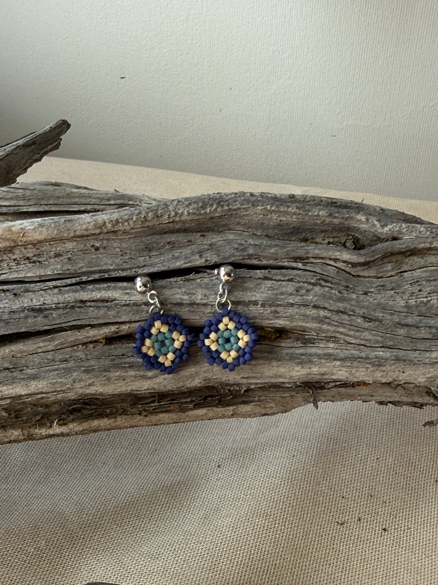 Granny Square Earrings | Heirloom Patchwork Collection