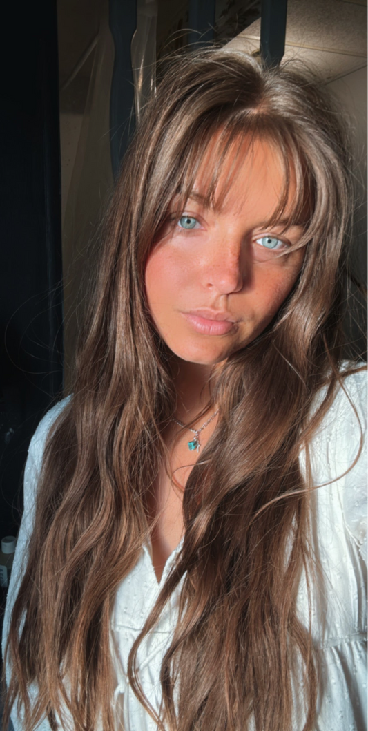 The Dainty Cowgirl - Kingman Turquoise and Cross Necklaces