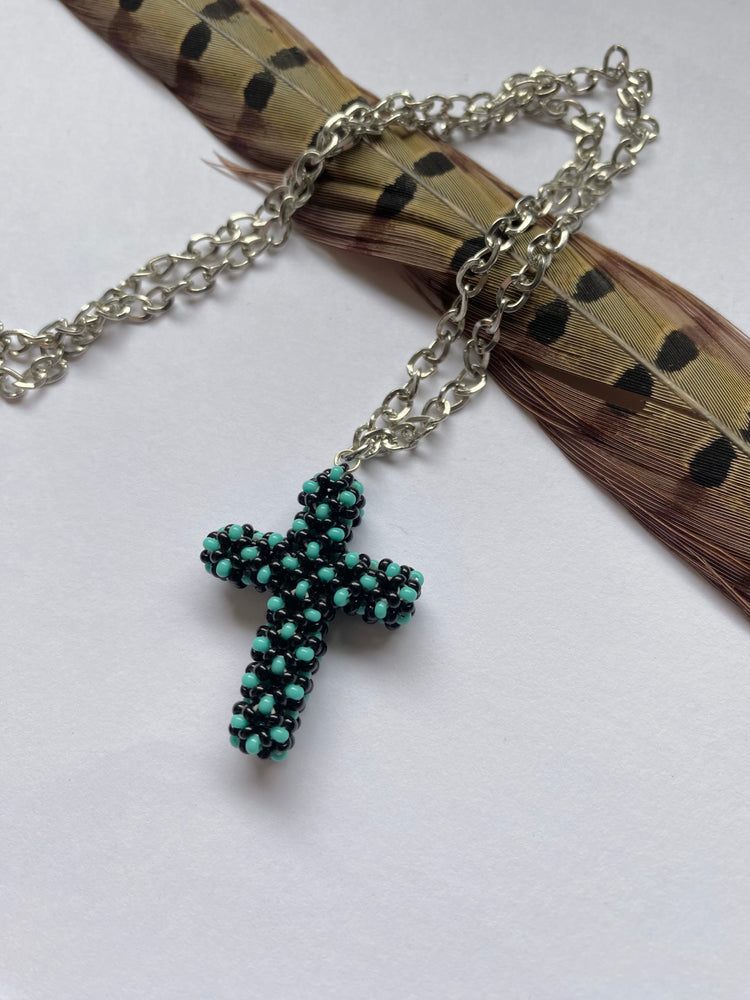 Beaded Cross Pendants