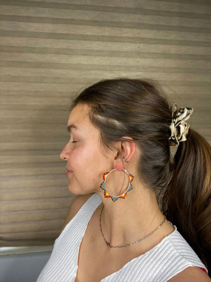 Sunrise Hoops Western Earrings