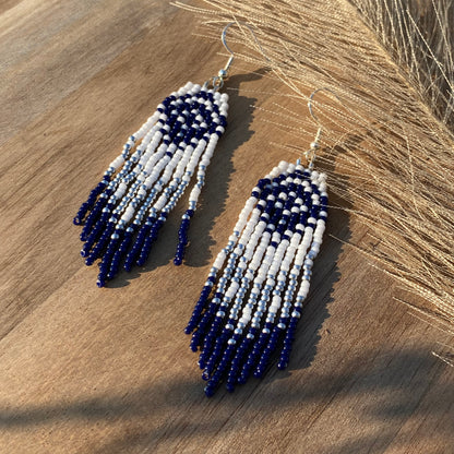 Fringe Beaded Earrings