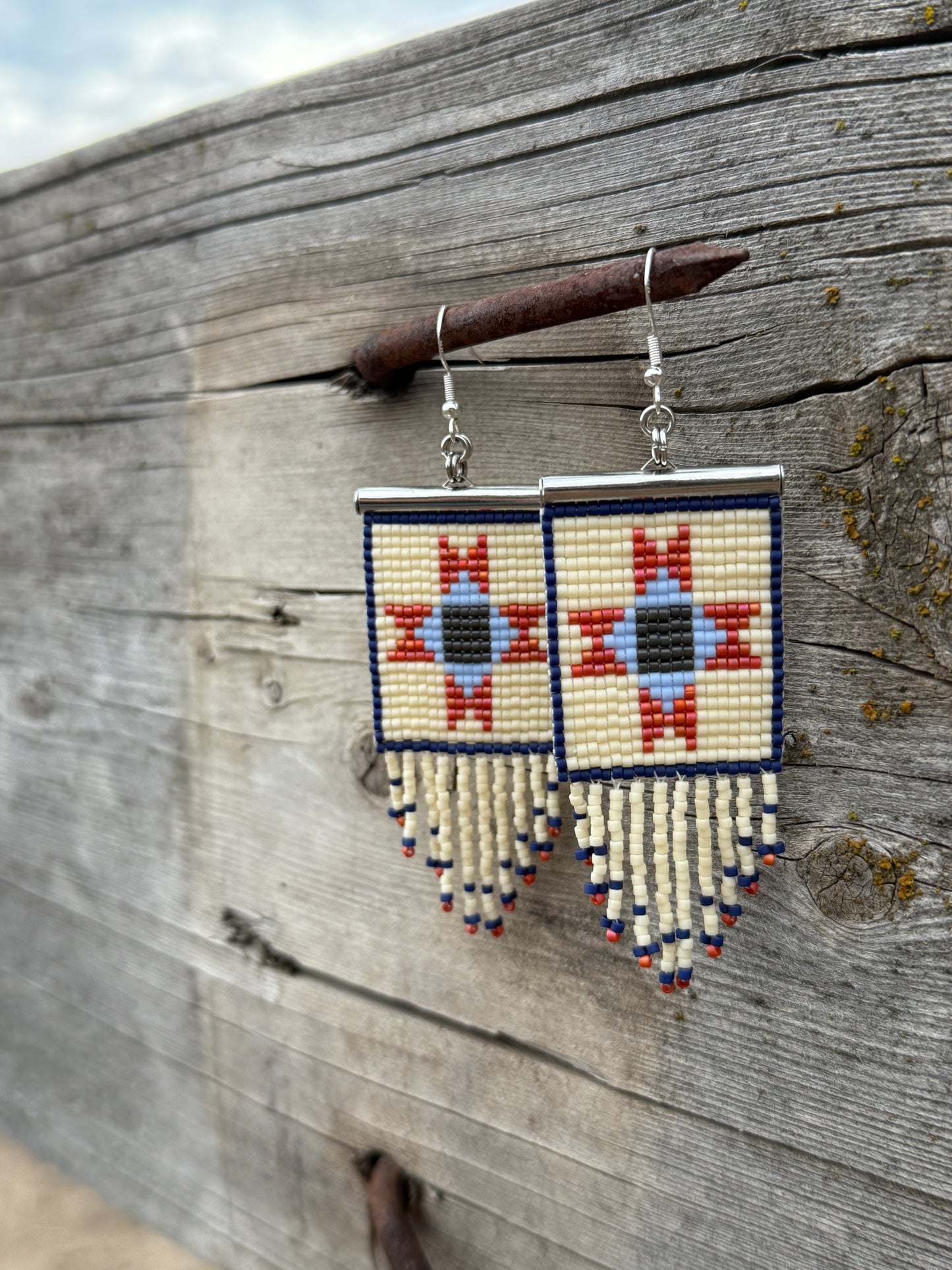 Quilted Ohio Star Earrings | Heirloom Patchwork Collection