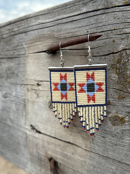 Quilted Ohio Star Earrings | Heirloom Patchwork Collection