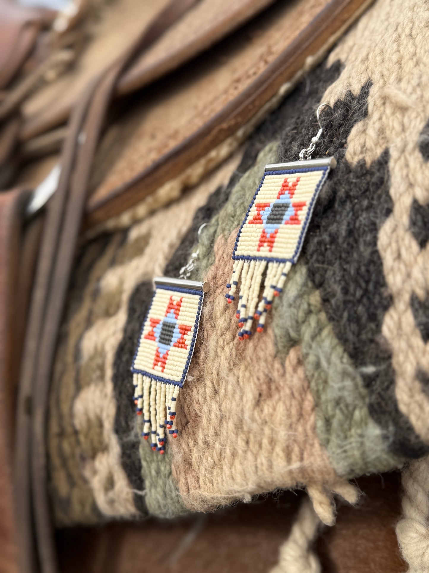 Quilted Ohio Star Earrings | Heirloom Patchwork Collection