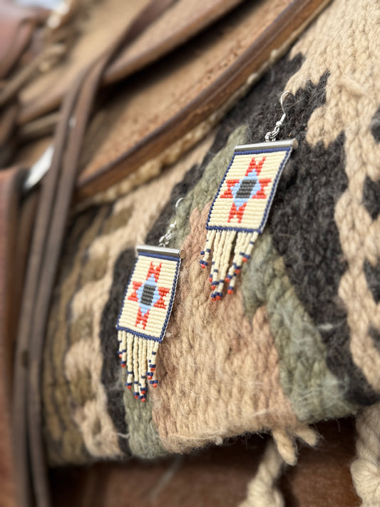 Quilted Ohio Star Earrings | Heirloom Patchwork Collection