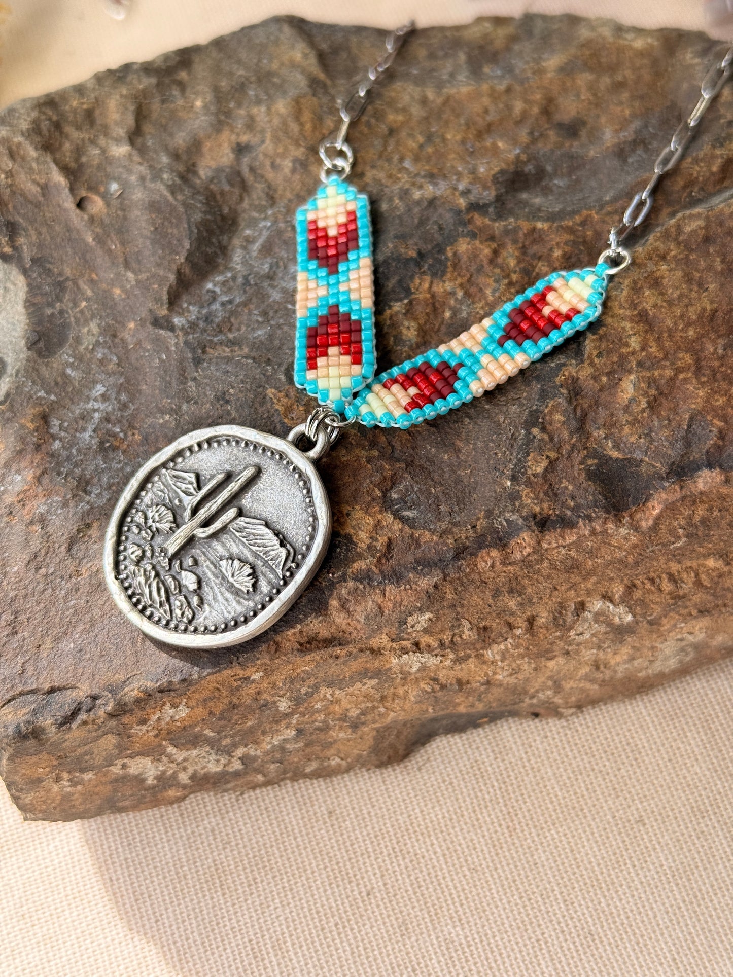 Long western statement necklaces