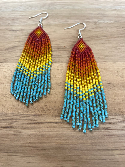 Painted Desert Fringe Earrings