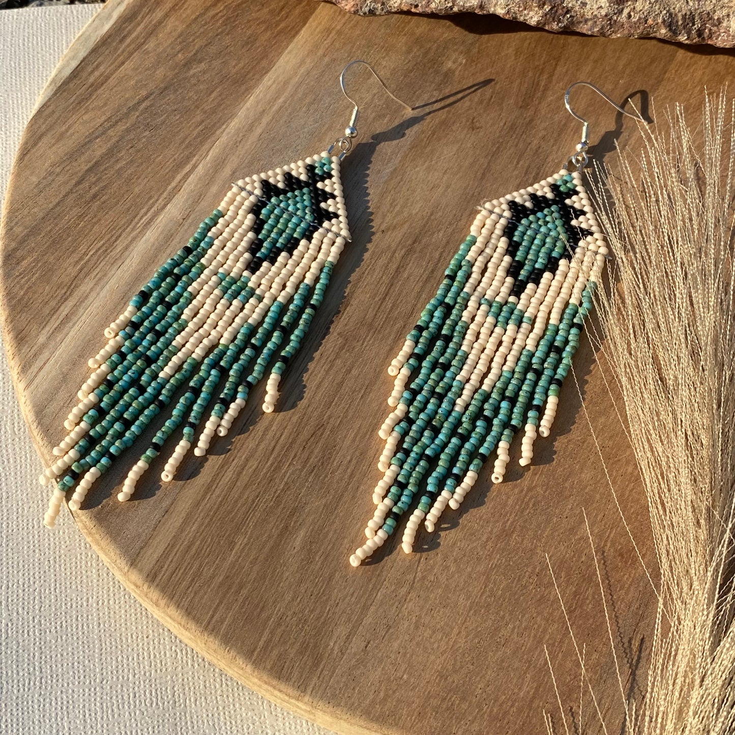 Soft Western Neutral Fringe Earrings