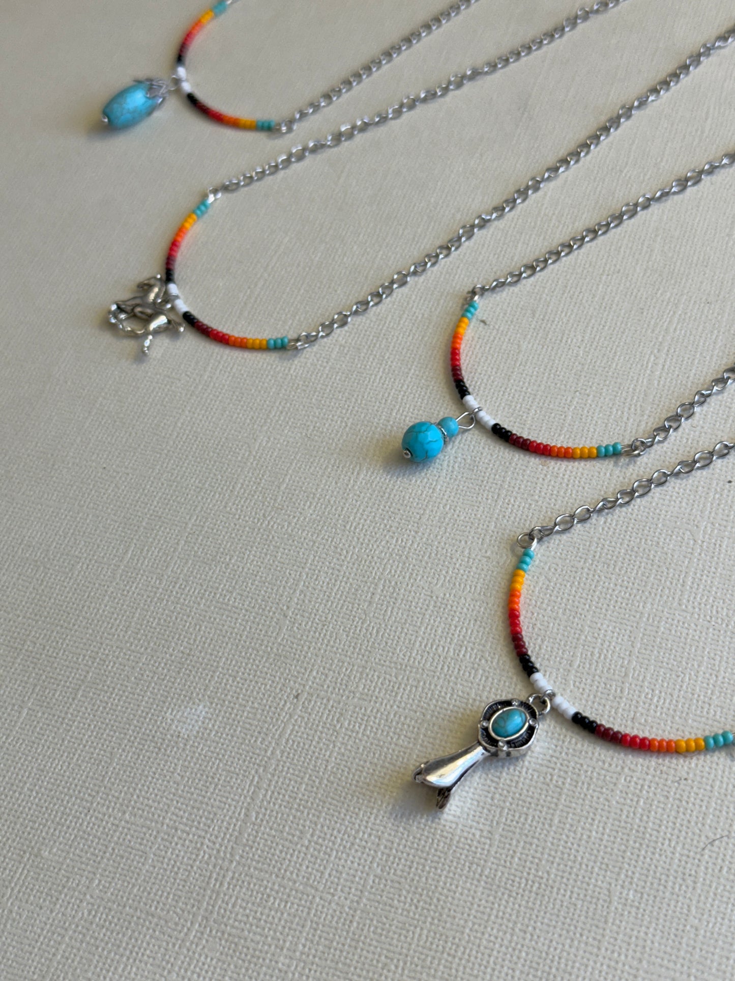 U Bar Necklace w/ Charm
