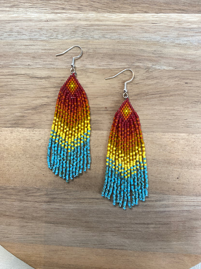 Painted Desert Fringe Earrings