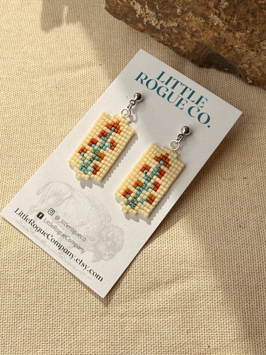 High Desert Indian Paintbrush Flower Earrings