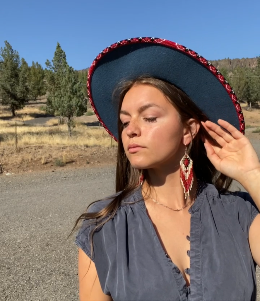 Soft Western Neutral Fringe Earrings