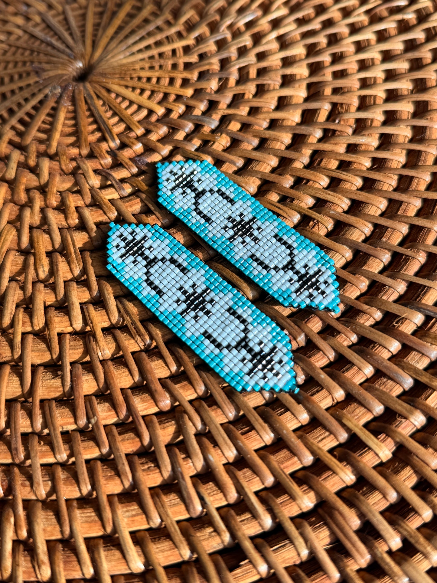 Loom Beaded Spur Earrings