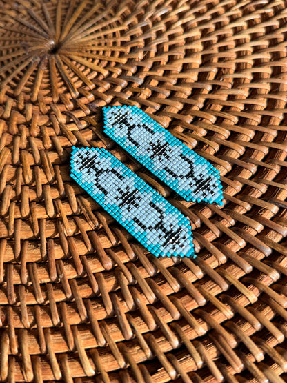 Loom Beaded Spur Earrings