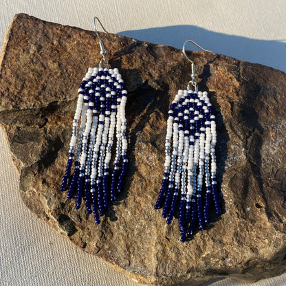 Fringe Beaded Earrings