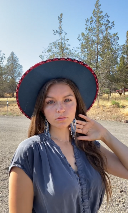 Soft Western Neutral Fringe Earrings