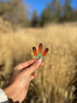 Beaded Feather Hat Pin