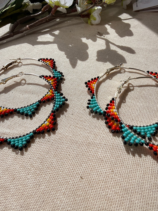 Sunrise Hoops Western Earrings