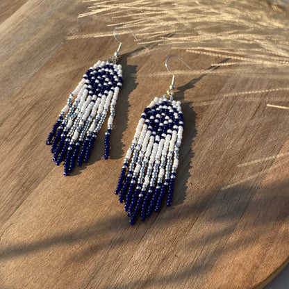 Fringe Beaded Earrings