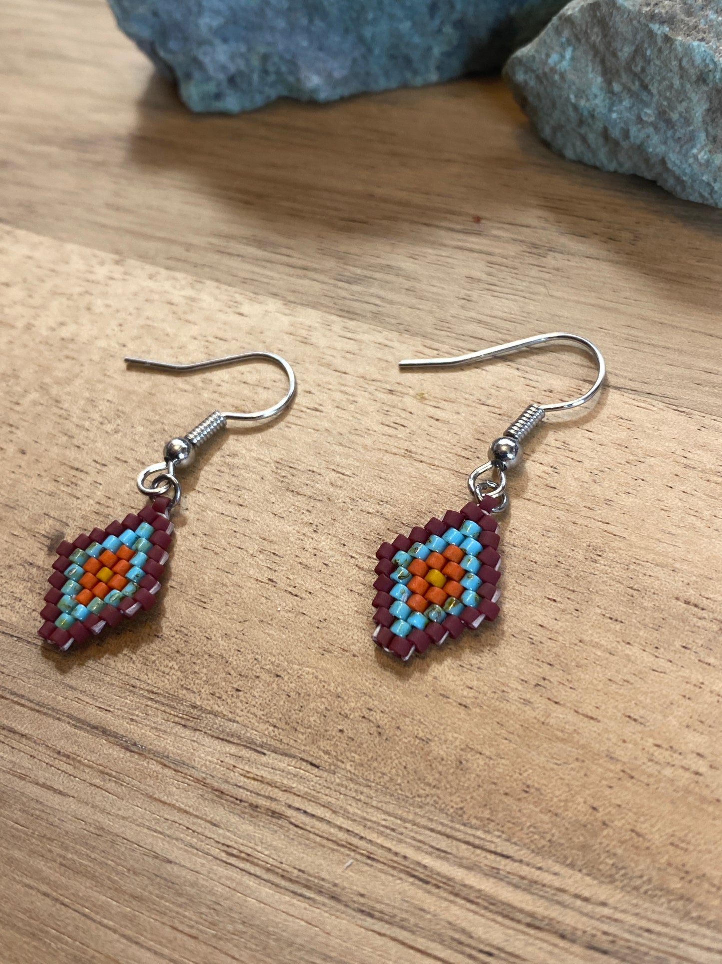 Small Beaded Earrings