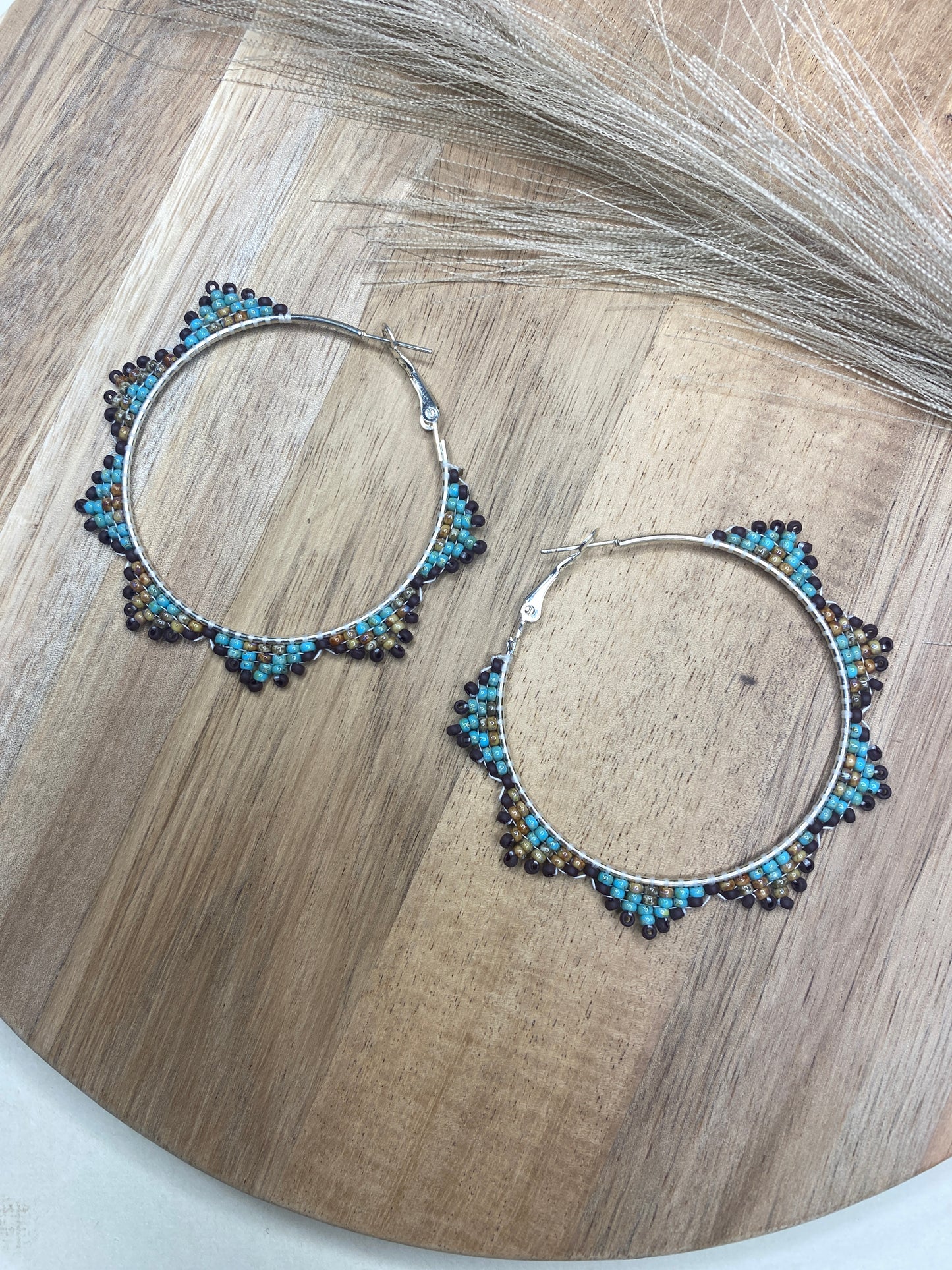 Neutral Hoop Earrings