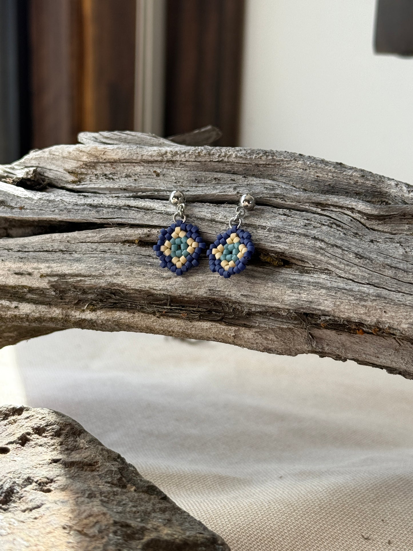 Granny Square Earrings | Heirloom Patchwork Collection