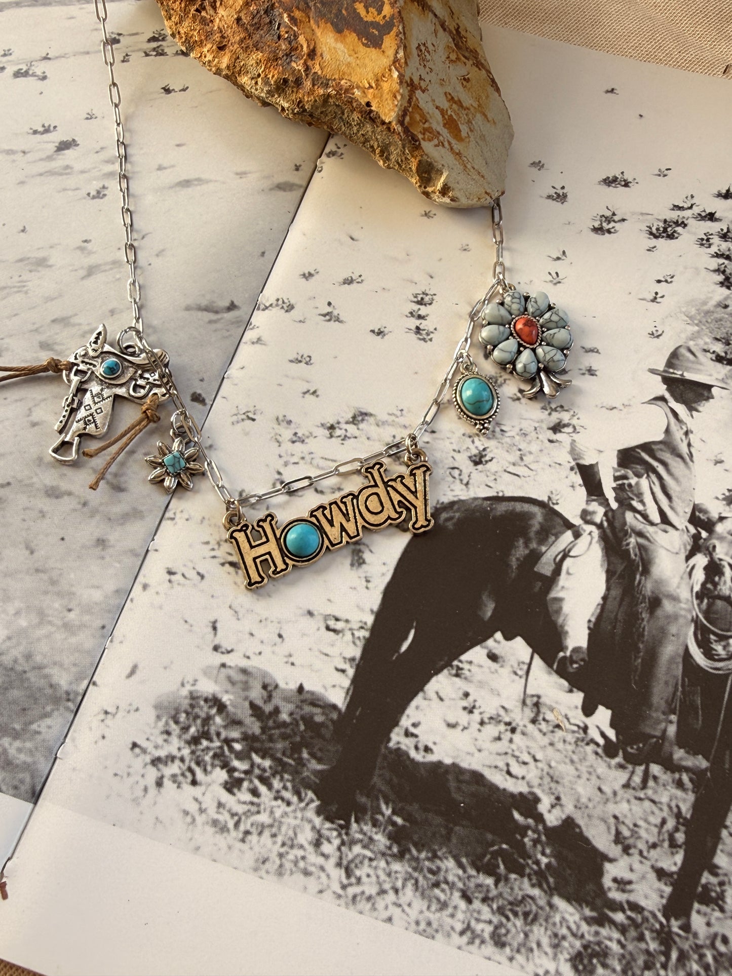 Howdy Western Charm necklace