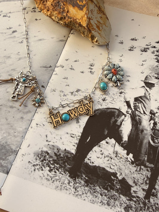 Howdy Western Charm necklace