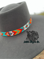 Geometric Beaded Hat Band