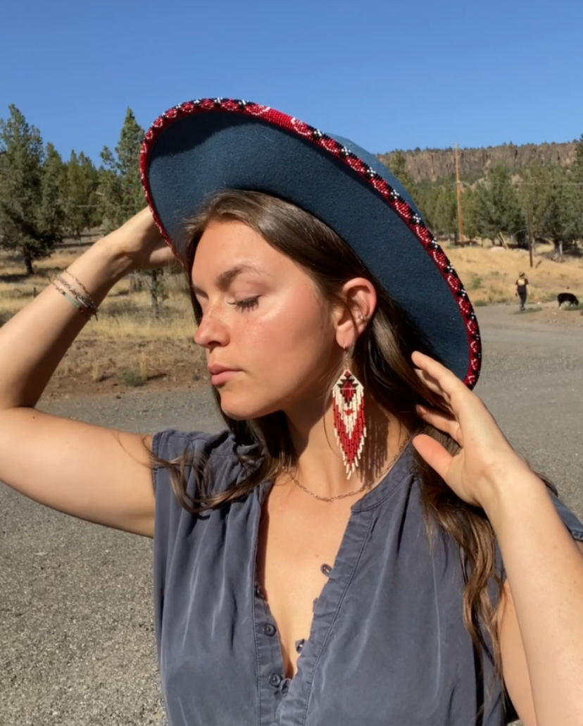 Soft Western Neutral Fringe Earrings