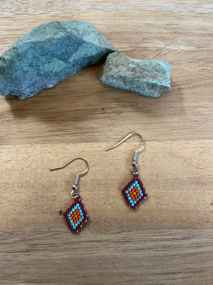 Small Beaded Earrings