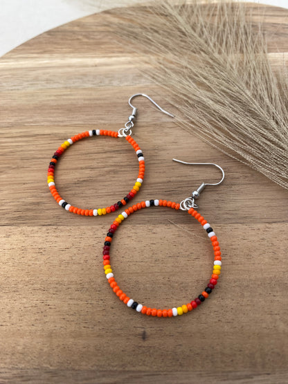 Orange mini calico hoops