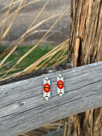 Loom Beaded Southwestern Earrings
