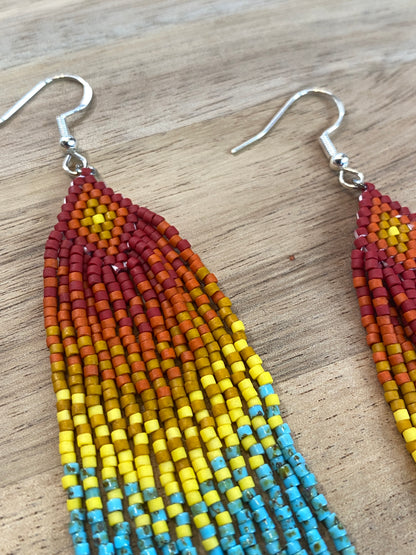 Painted Desert Fringe Earrings