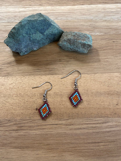 Small Beaded Earrings