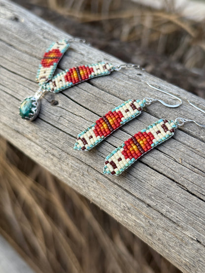 Loom Beaded Southwestern Earrings