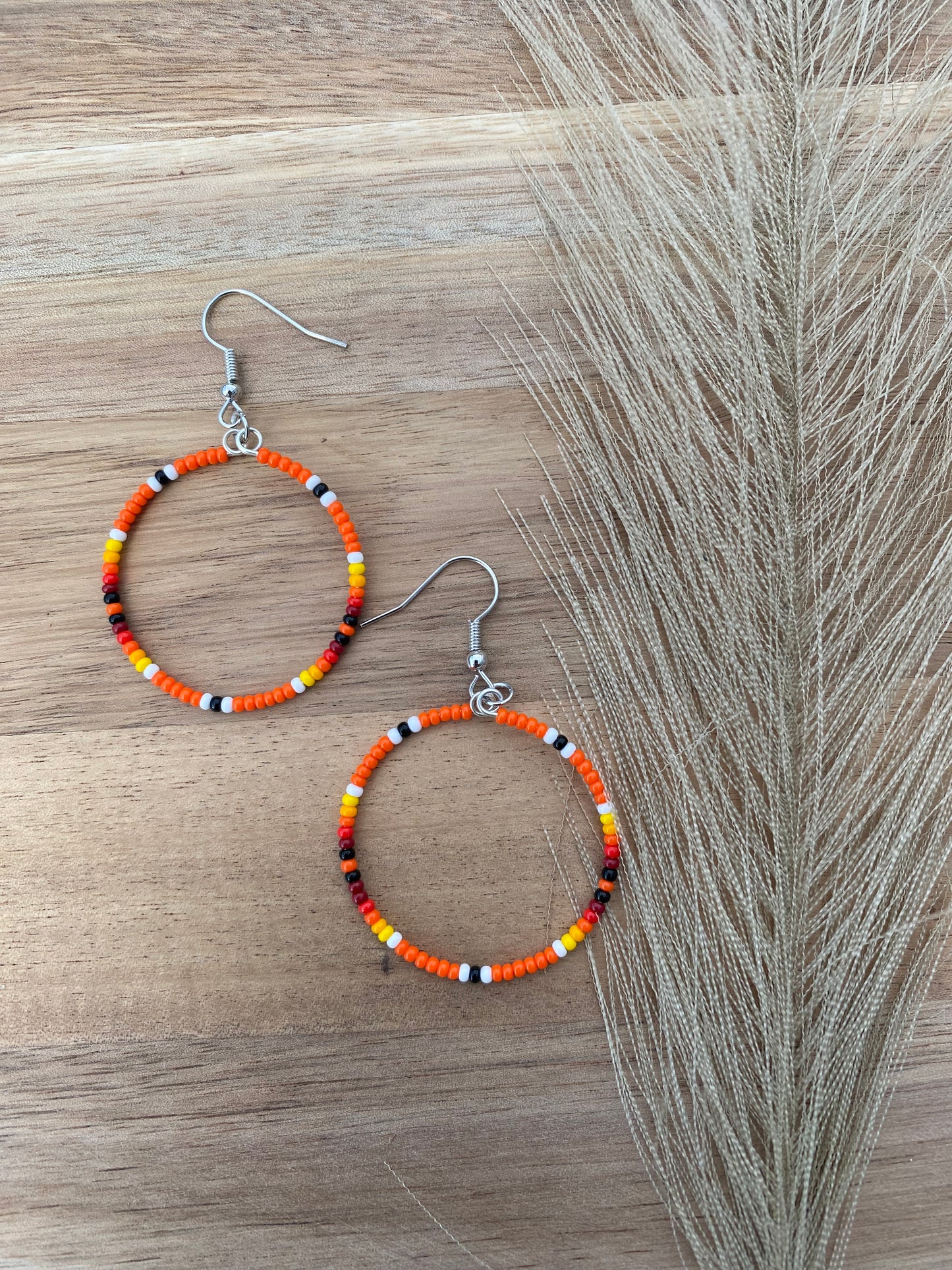 Orange mini calico hoops