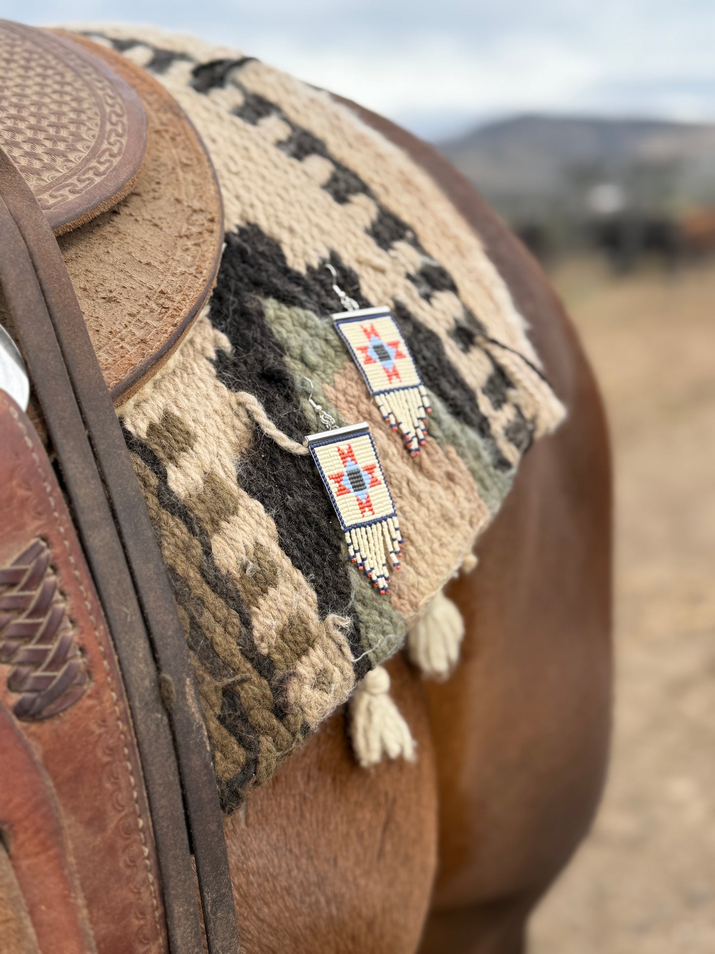 Quilted Ohio Star Earrings | Heirloom Patchwork Collection
