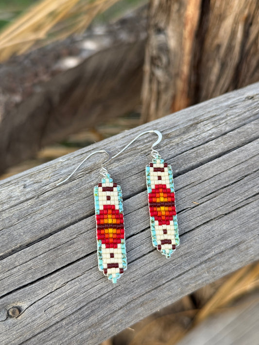 Loom Beaded Southwestern Earrings