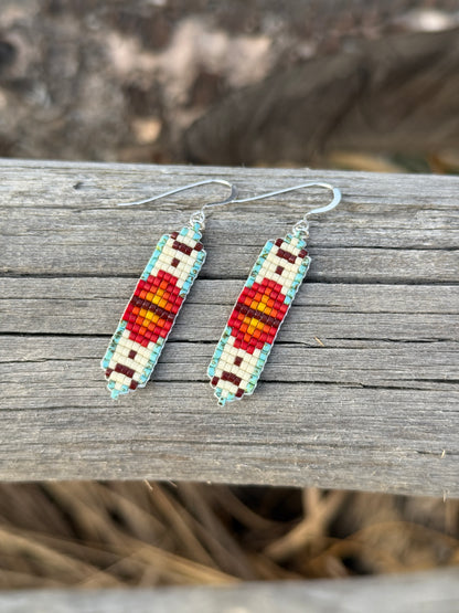 Loom Beaded Southwestern Earrings