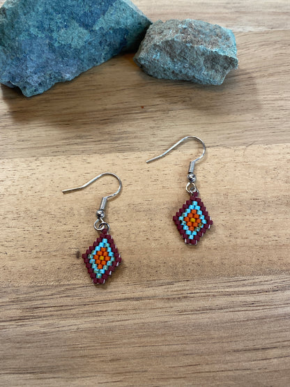 Small Beaded Earrings